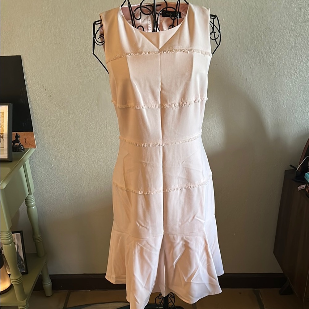Elegant Light Pink Ivanka Trump Sleeveless Dress